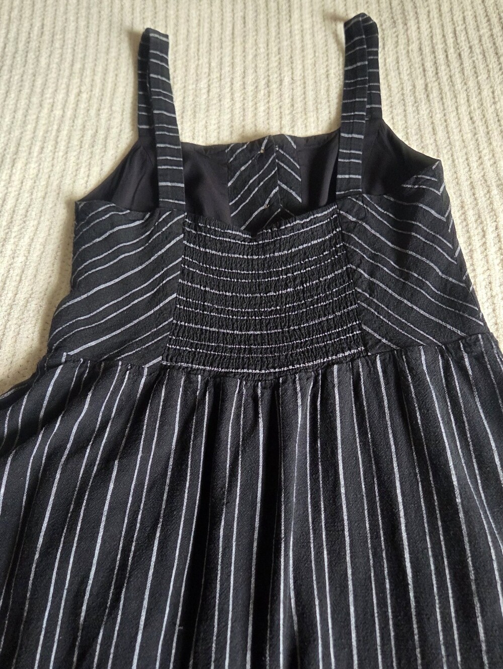 Reitmans Linen Blend Striped Fit & Flare Sundress M - Picture 8 of 13